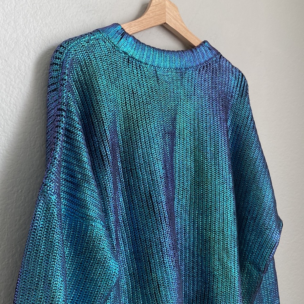Beach Riot Callie Galaxy Shine Metallic Sweater Size Large NWT - Picture 9 of 13